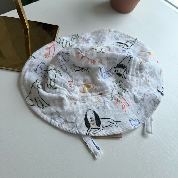 New Angel Dear Baby Toddler Boy Girl Muslin Sun Hat ~ Bark Life 6-12 month - Picture 2 of 3